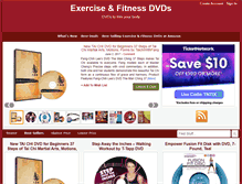 Tablet Screenshot of exerciseandfitnessdvds.com